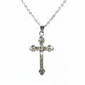 Crystal Cross Pendant Necklace
