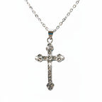 Crystal Cross Pendant Necklace