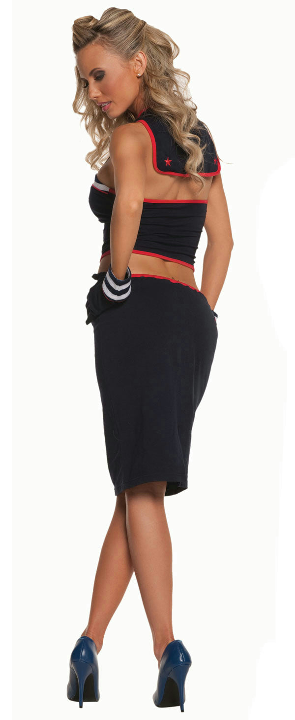 Seaside Pinup Sailor Costume Size Small 2-6