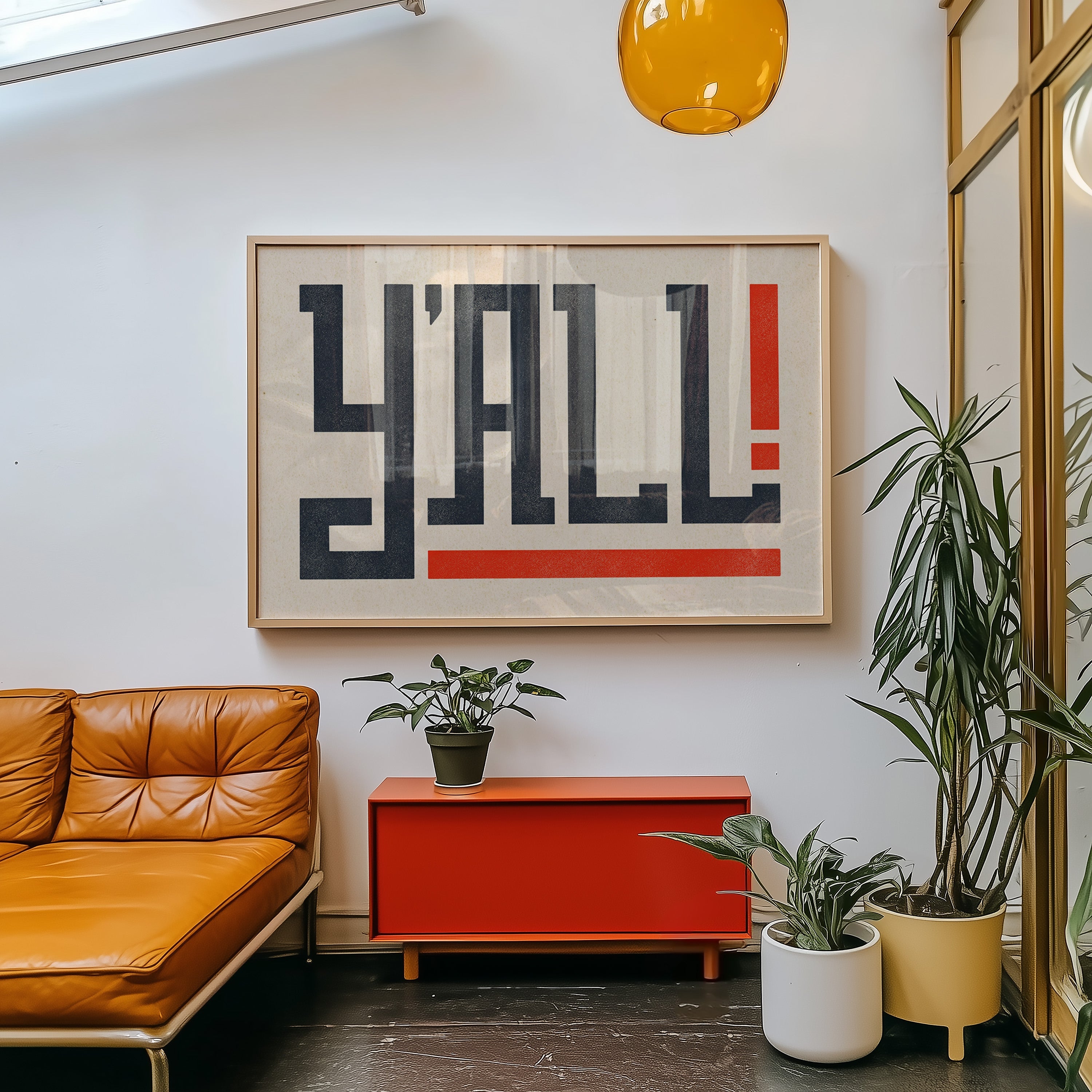 Y'all Typography Art Print