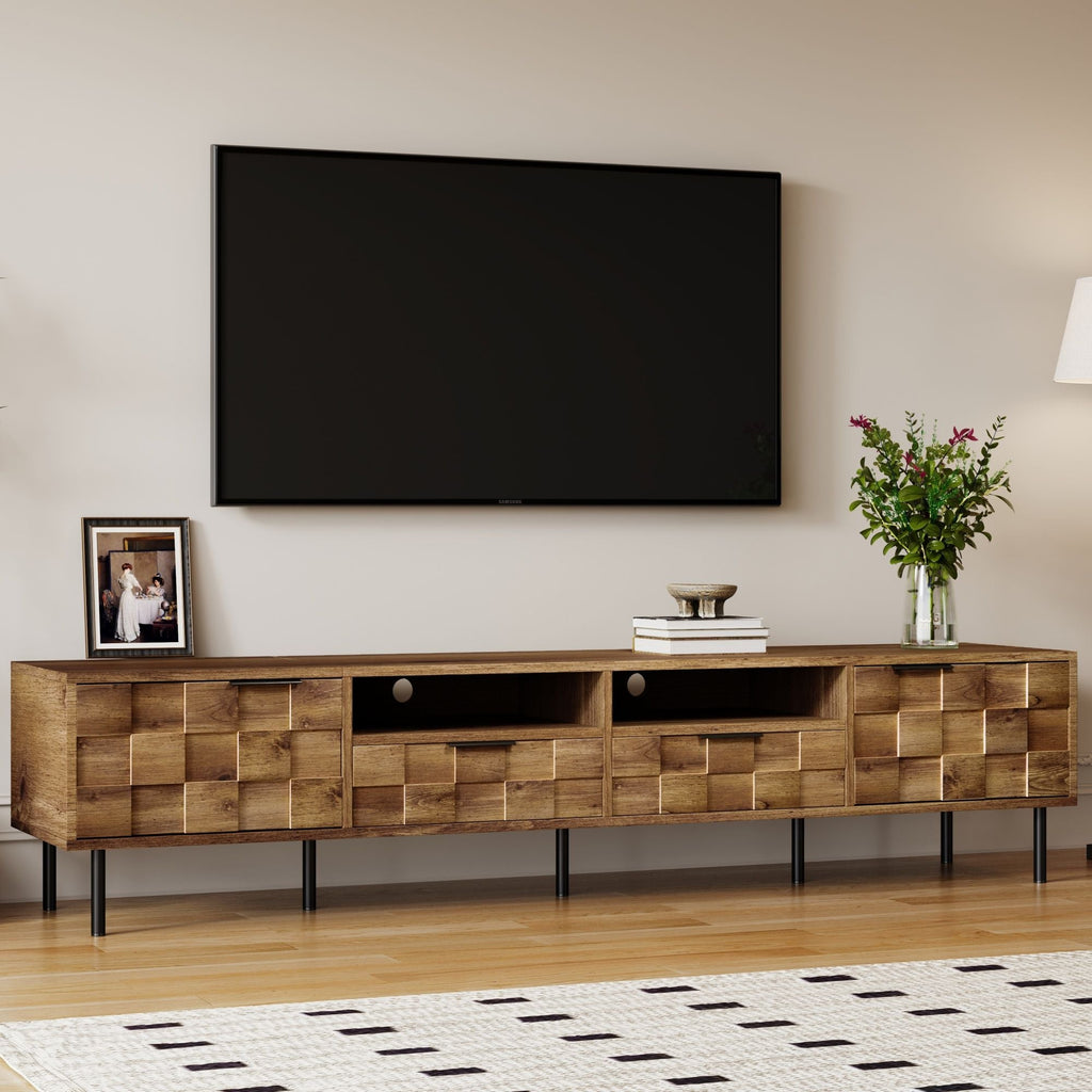 TV Stand With 2 Drawers, Storage Cabinet