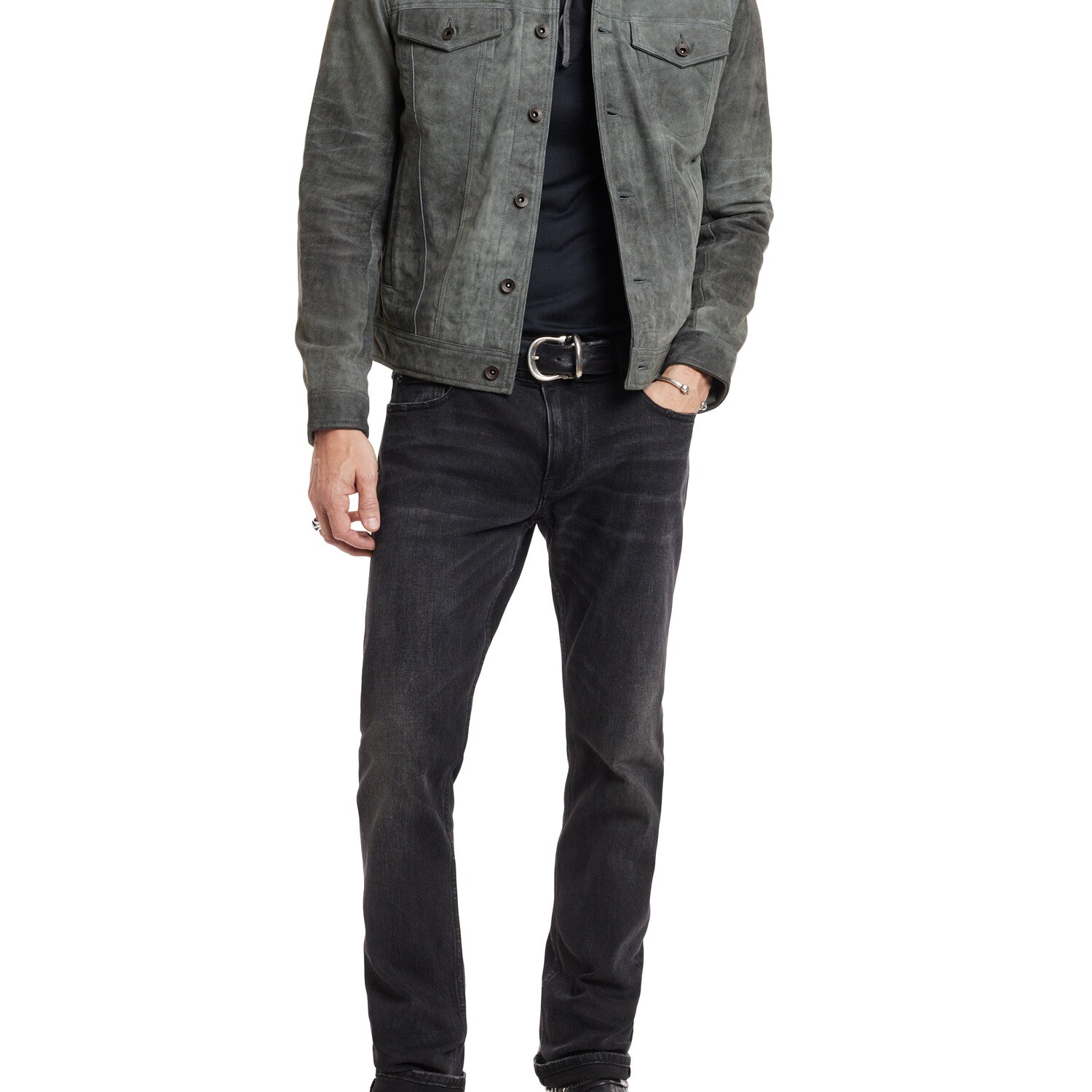 Andrew Trucker Jacket Wi // Seal Grey