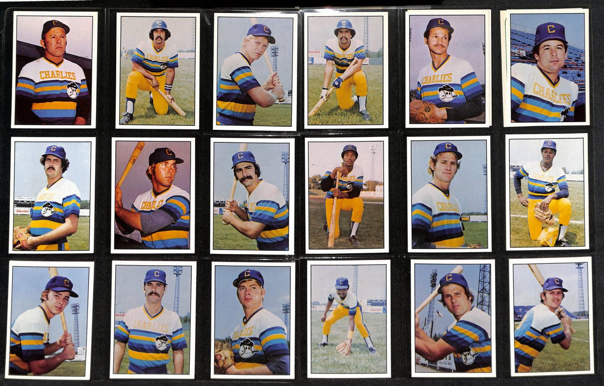 1978 TCMA Baseball Charleston Charlies Complete Team Set (20/20) Cards 189383