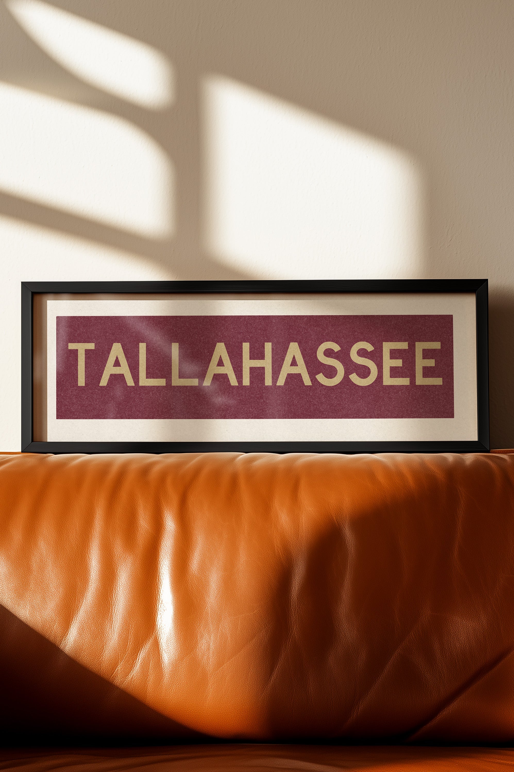 Framed Tallahassee Garnet Bus Scroll