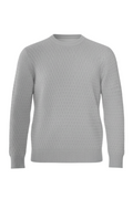 Brioni Basketweave Knit Cashmere Crewneck Sweater