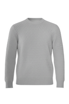 Brioni Basketweave Knit Cashmere Crewneck Sweater