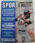 1968 Sport Magazine July  Hank Aaron Atl. Braves on Cover NO LABEL 136102