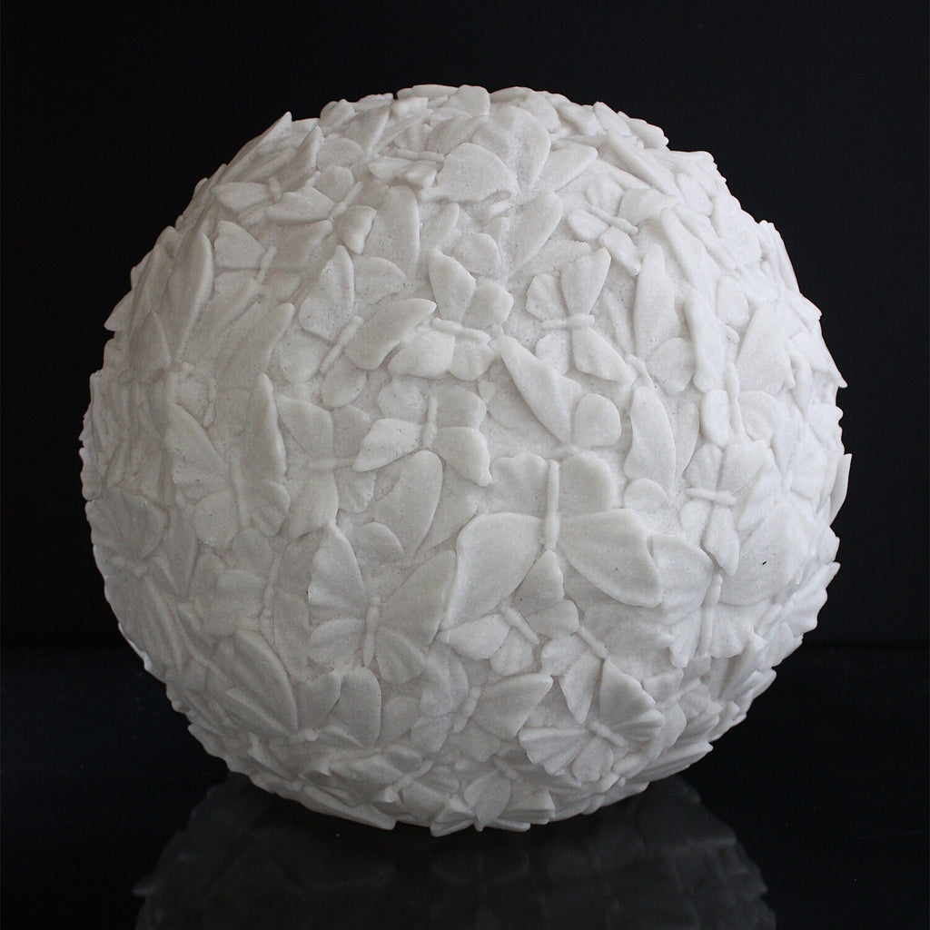 Cast Resin Butterfly Sphere Lamp // Large
