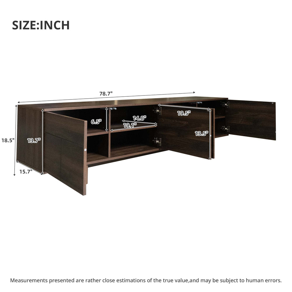 TV Stand For TVs Up To 85" - Dark Brown