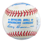 Herb Score Autographed/Inscribed "R.O.Y. 55" OAL Baseball Indians JSA 182609