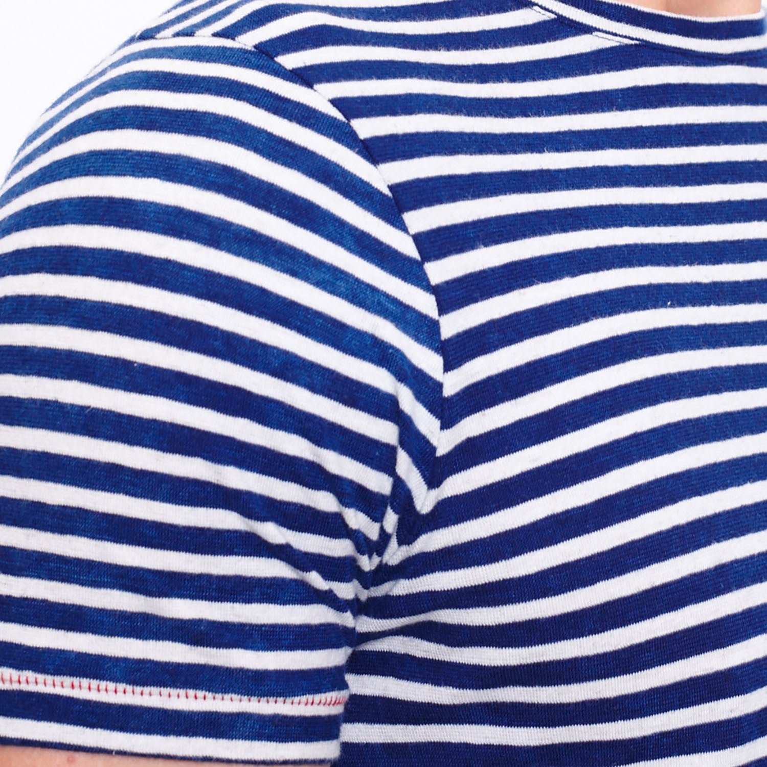 Indigo Dye Marine T-Shirt + Contrast Pirate Patch // Indigo Blue
