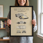 White Vintage Sports Car (1964)