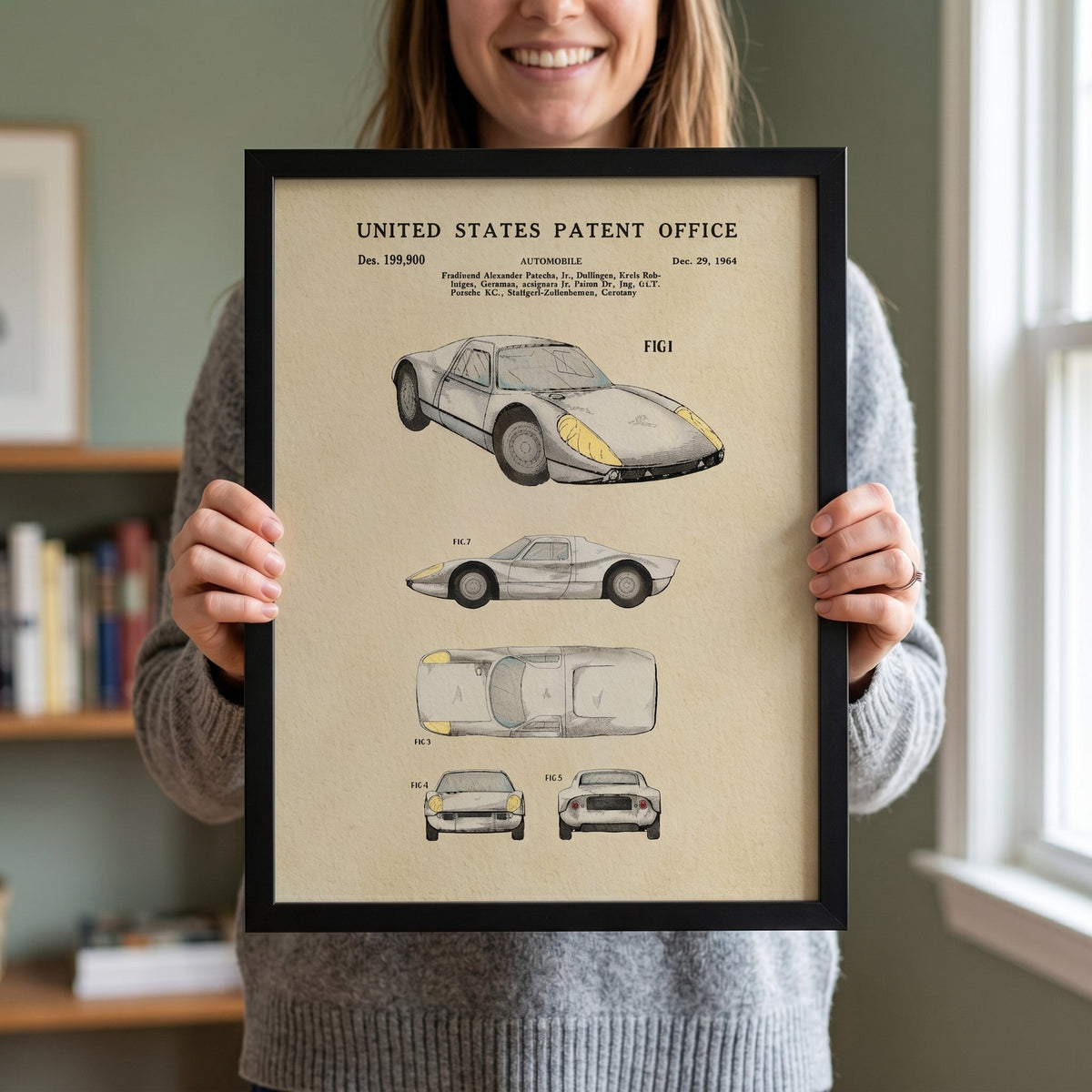 White Vintage Sports Car (1964)