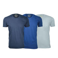 Semi-Fitted Crew Neck T-Shirt // Navy + Royal Blue + Light Blue // Pack of 3