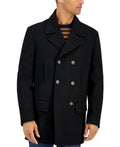 Michael Kors Men's Classic Fit Double-Breasted Wool Blend Peacoats