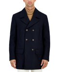 Michael Kors Men's Classic Fit Double-Breasted Wool Blend Peacoats