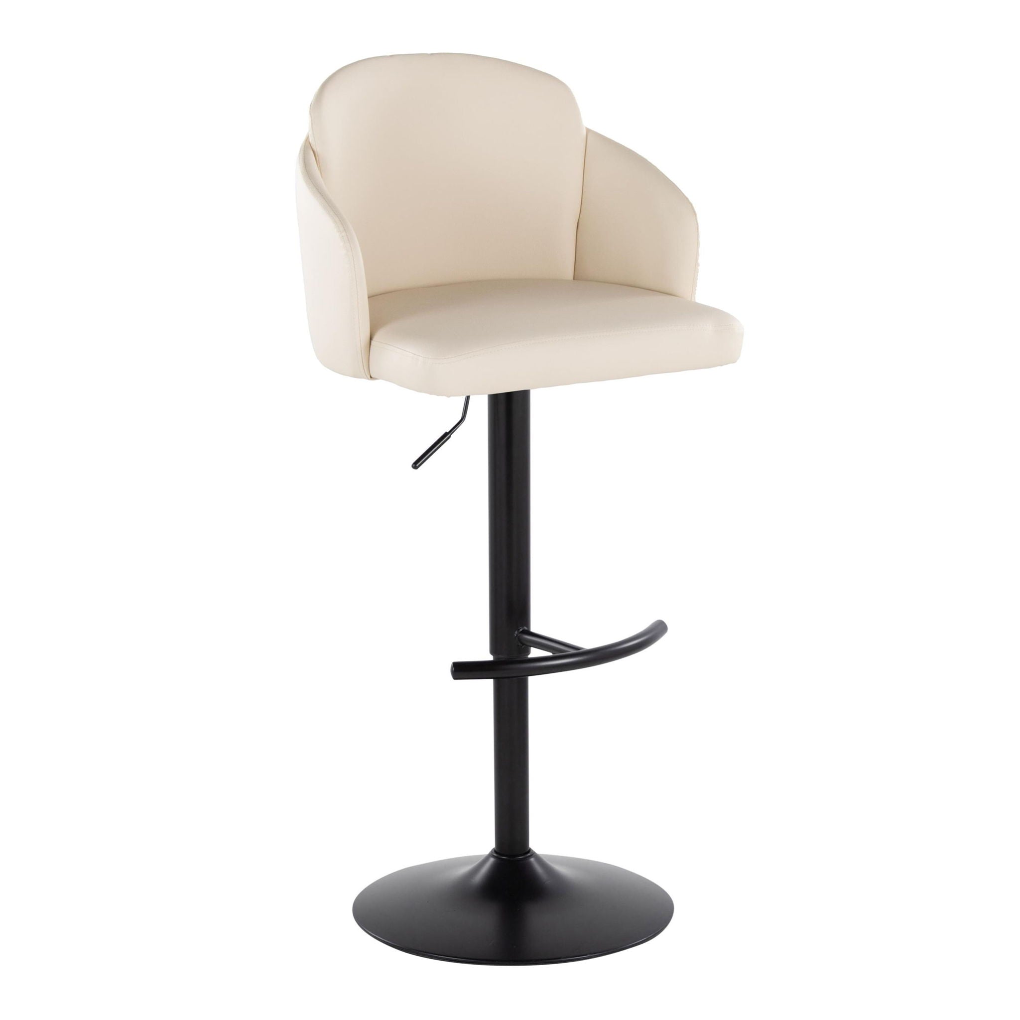 Dahlia - Contemporary Adjustable Barstool With Swivel (Set of 2)