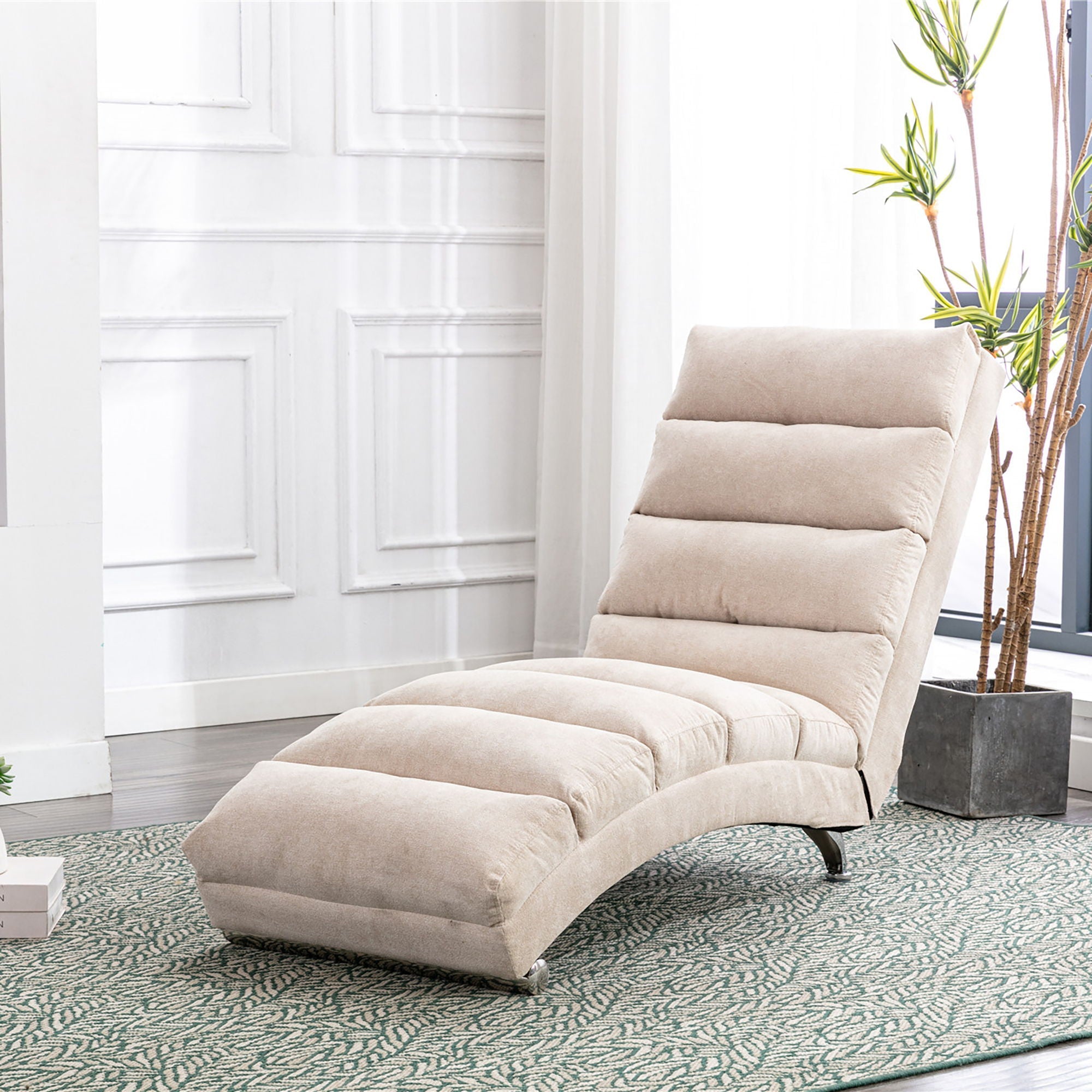Massage Chaise Lounge Indoor, Ergonomic Electric Massage Lounger