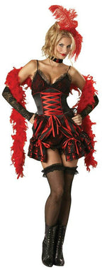 Womens Dance Hall Darlin Deluxe Burlesque Adult Saloon Girl Costume Small