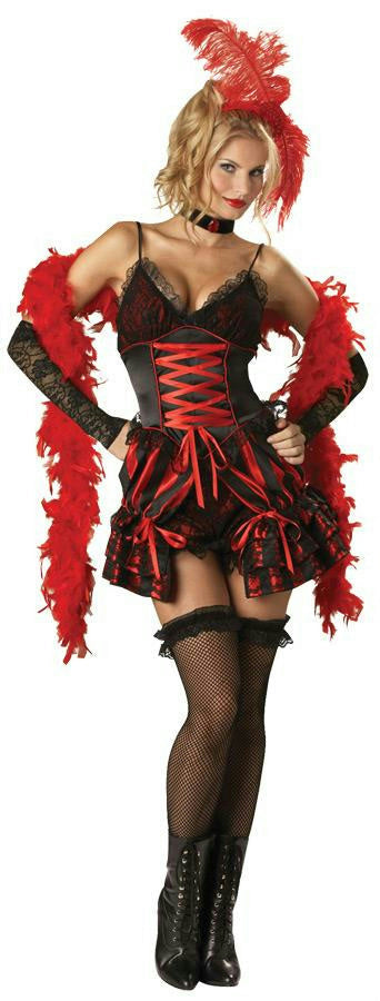Womens Dance Hall Darlin Deluxe Burlesque Adult Saloon Girl Costume Small