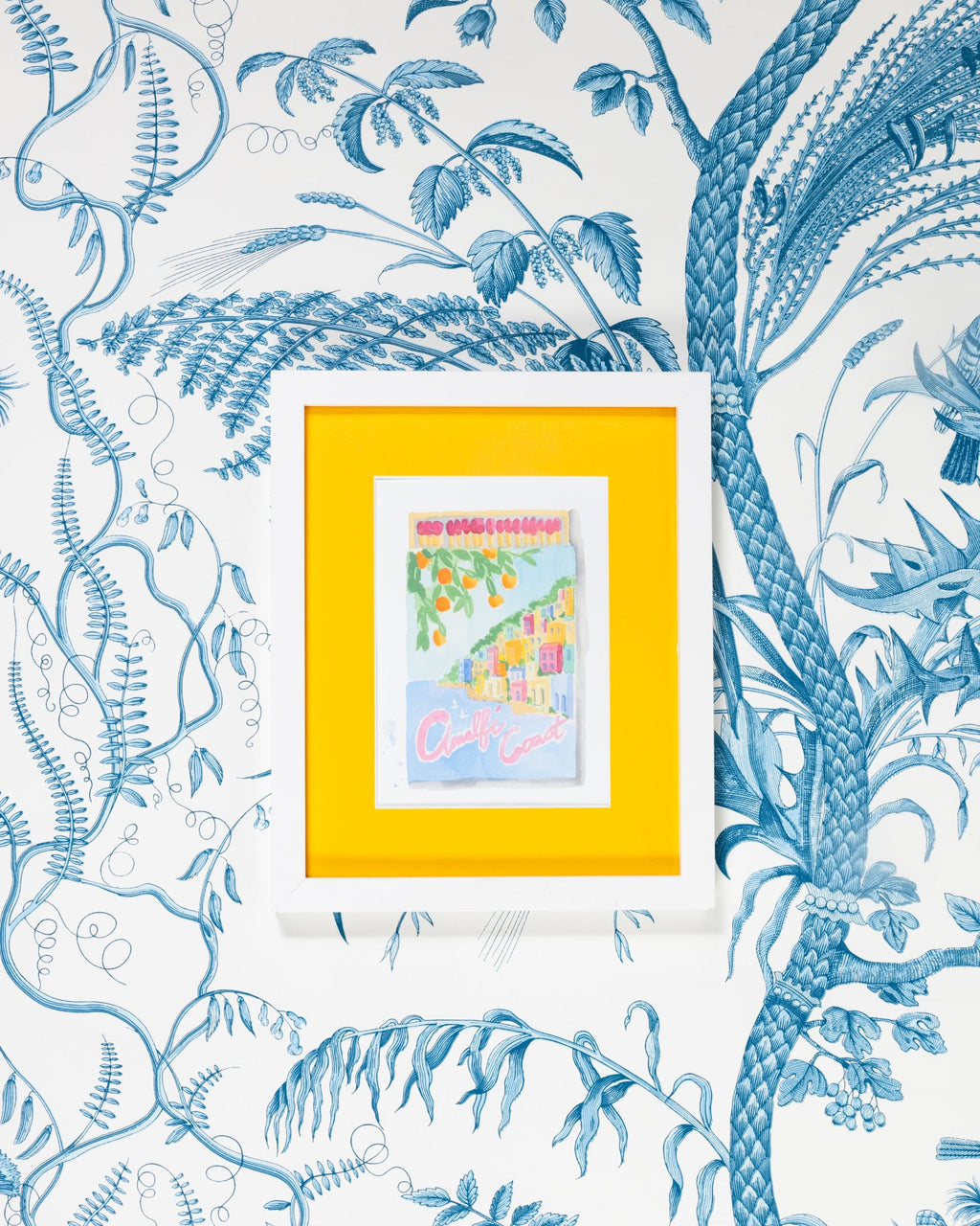 Amalfi Coast Matchbook Art Print