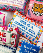 Horrible Idea Needlepoint Pillow