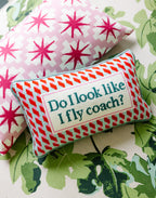 Fly Coach Needlepoint Pillow