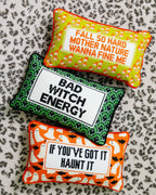Bad Witch Energy Needlepoint Pillow