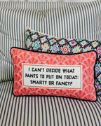 Pants Needlepoint Pillow