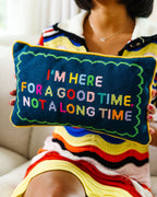 Good Time Needlepoint Pillow