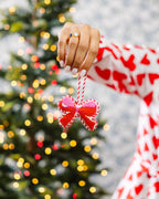 Needlepoint Icon Ornament - Bow