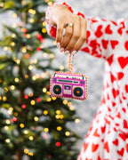 Needlepoint Icon Ornament - Boom Box