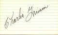 Charlie Grimm Chicago Cubs d.1983 Signed/Autographed 3x5 Index Card  162556