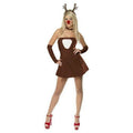 Smiffy's Fever Red Hot Reindeer Adult Women's Christmas Costume Size Medium