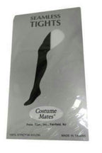 Two-Tone Black and White Seamless Adult Tights