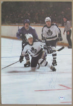 Cote/Salming/Paiement Maple Leafs Signed Vintage Program Poster  PSA/DNA 154865