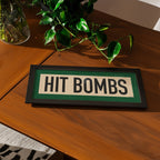 Framed Hit Bombs Golf Art Scroll Sign