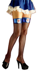 Hottie Police Thigh High Fishnets Cop Costume Accessory