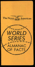 Baltimore News American 1966 World Series 2.75x5.5 Pocket Almanac of Facts