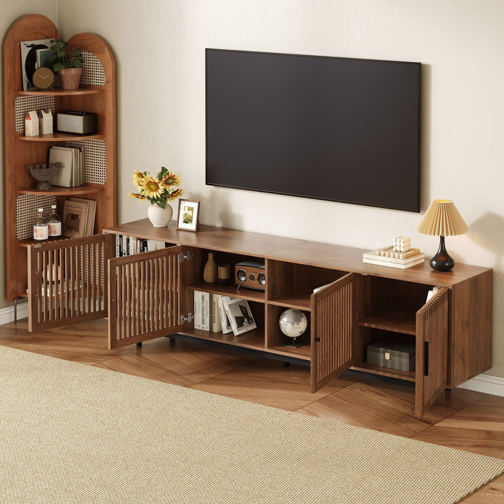 TV Stand For TVs, With Closed Storage - Walnut