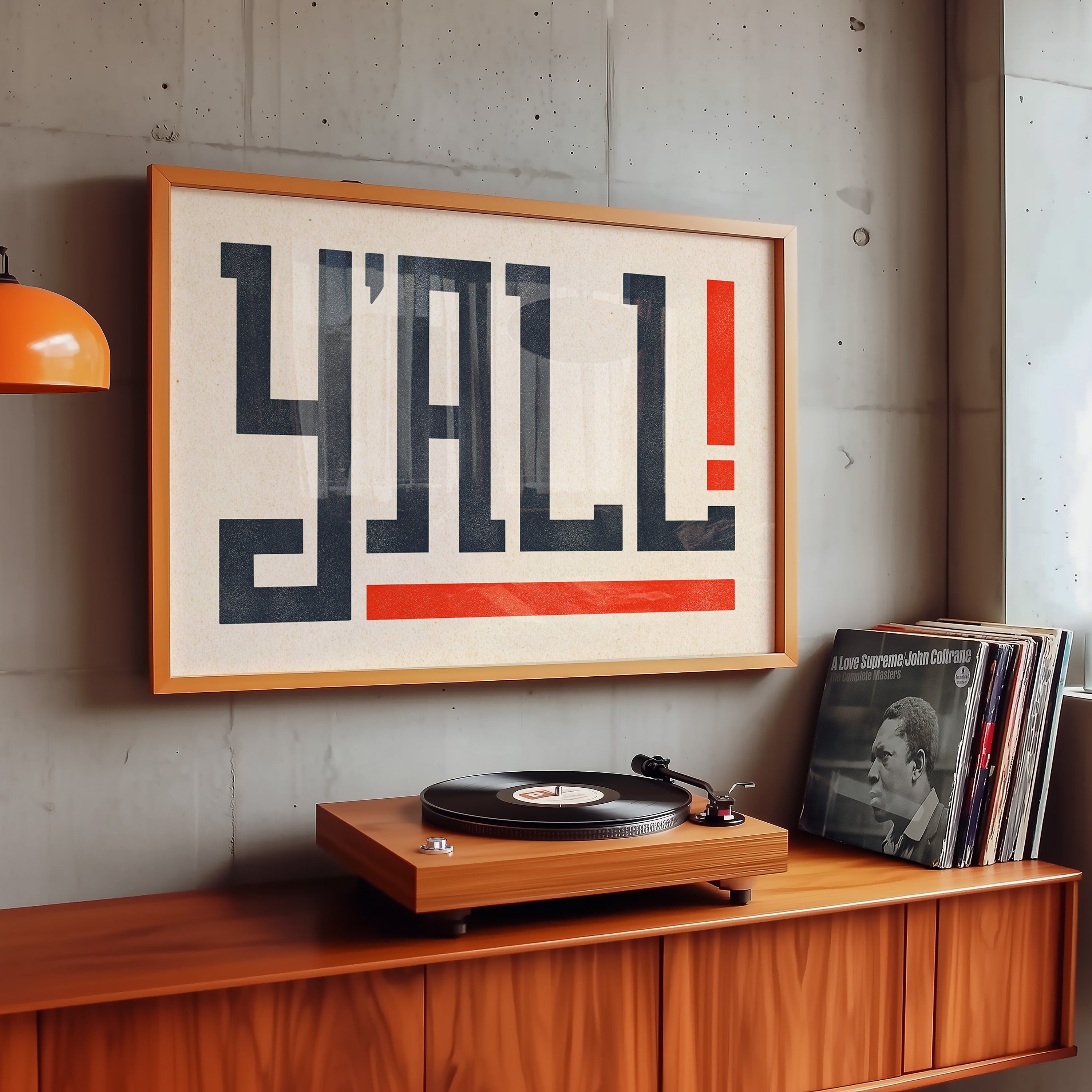 Y'all Typography Art Print