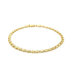2.9mm 14k Yellow Gold Heart Bracelet