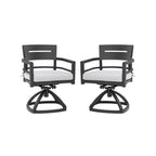 Outdoor Patio Swivel Rocker With (Set of 2) - Ember Black