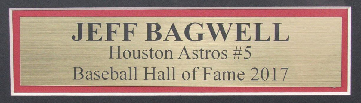 Jeff Bagwell HOF Autographed Baseball Jersey Astros Framed PSA/DNA 177526