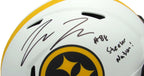 Pat Freiermuth Signed/Inscr Steelers Lunar Auth Full Size Helmet Beckett 161945
