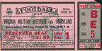 October 29,1938 VMI vs. Maryland College Football Ticket Stub 181675