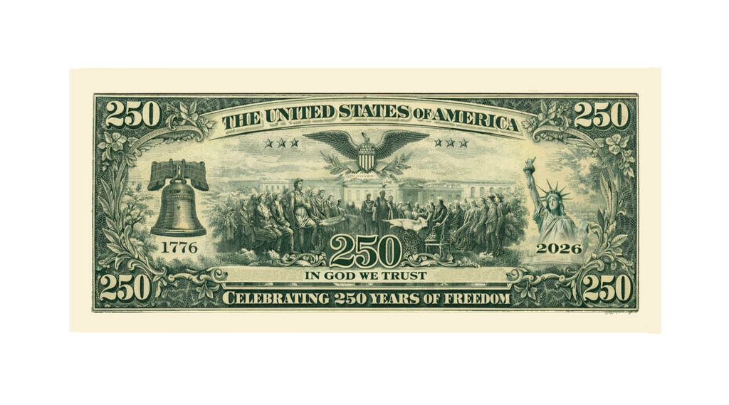 100 U.S. Semiquincentennial 250th Anniversary Commemorative Money Bill Banknotes