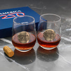 America250 2-Piece Wine Glass Commemorative Gift Set (Bronze)