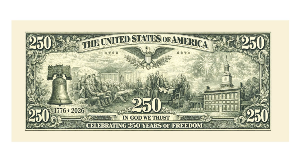10 Donald Trump U.S. 250th Anniversary Commemorative Money Bill Banknote💵