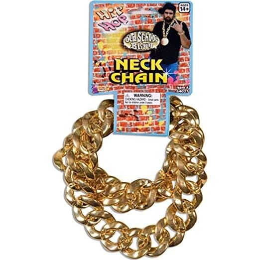 🪙 Hip Hop Gold Chain – Big Link Costume Necklace by Forum Novelties
